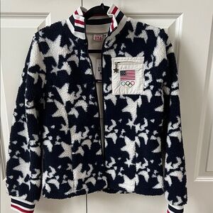 Team USA Winter Olympics 2026 Star Pattern Fleece Jacket